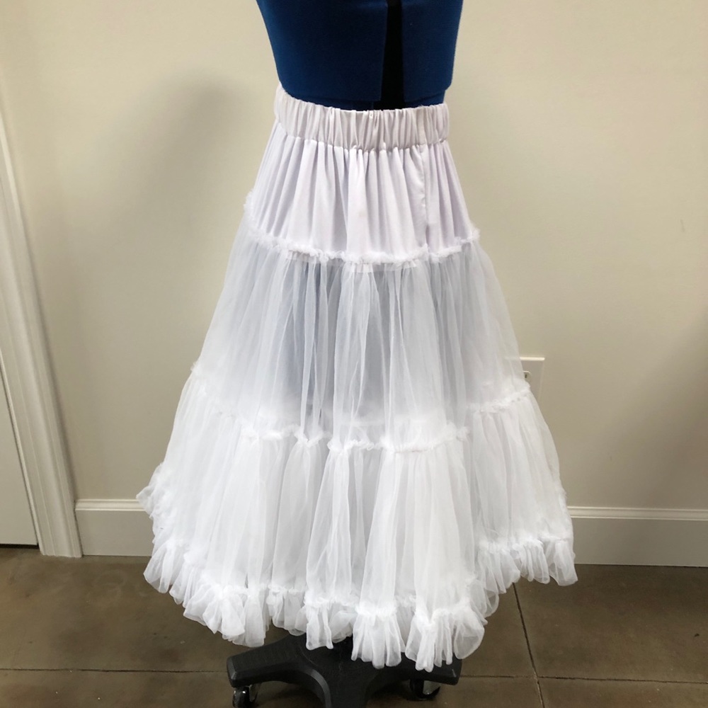 Crinoline, white full skirt